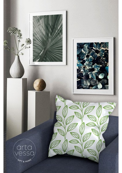 Çift Tarafı Dijital Baskılı Dekoratif Suni Deri Kırlent Kılıfı fiyatları