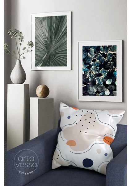 Çift Tarafı Dijital Baskılı Dekoratif Suni Deri Kırlent Kılıfı fiyatları