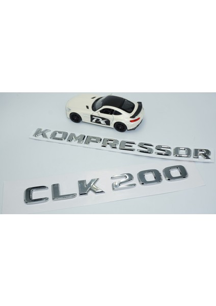 CLK200 Kompressor Bagaj Krom Abs 3m 3D Yazı Logo Benz Ile Uyumlu