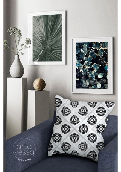 Çift Tarafı Dijital Baskılı Dekoratif Suni Deri Kırlent Kılıfı fiyatları