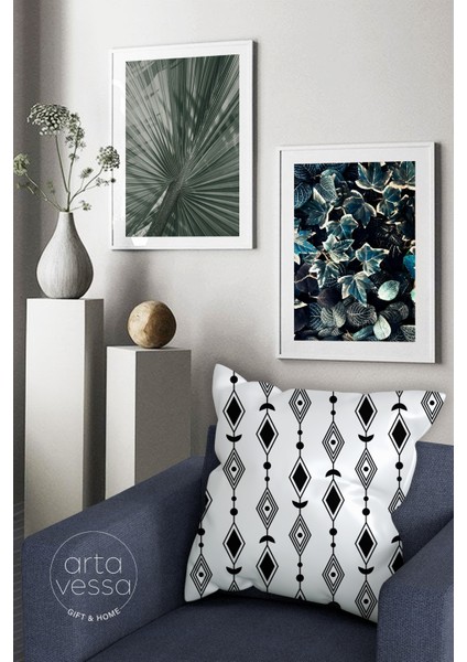 Çift Tarafı Dijital Baskılı Dekoratif Suni Deri Kırlent Kılıfı fiyatları