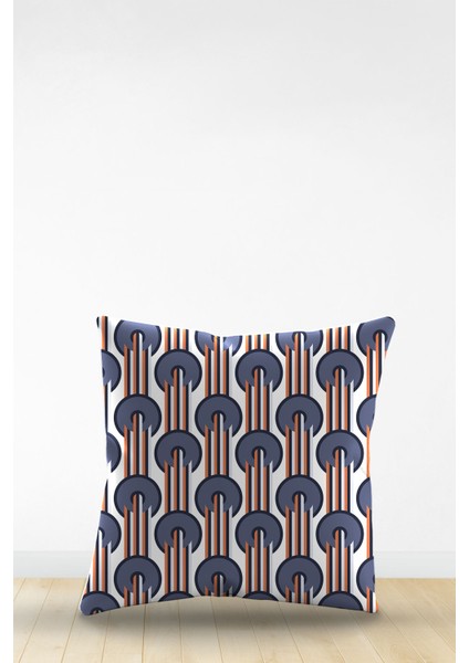 Çift Tarafı Dijital Baskılı Dekoratif Suni Deri Kırlent Kılıfı