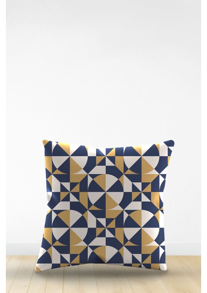 Çift Tarafı Dijital Baskılı Dekoratif Suni Deri Kırlent Kılıfı