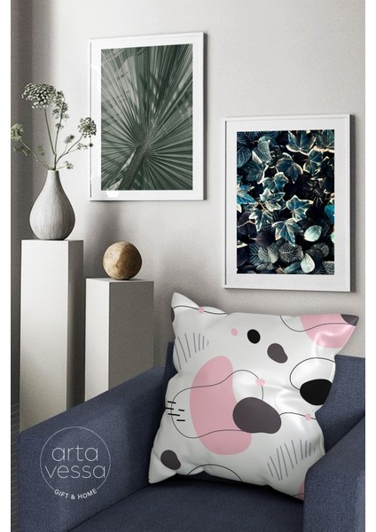 Çift Tarafı Dijital Baskılı Dekoratif Suni Deri Kırlent Kılıfı fiyatları