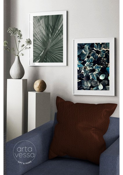 Çift Tarafı Dijital Baskılı Dekoratif Suni Deri Kırlent Kılıfı fiyatları