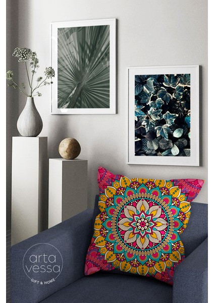 Çift Tarafı Dijital Baskılı Dekoratif Suni Deri Kırlent Kılıfı fiyatları