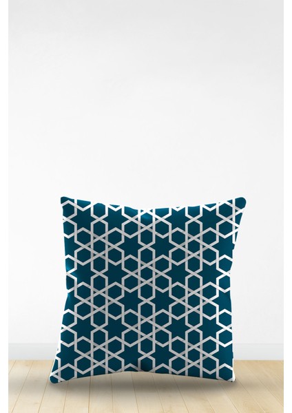 Çift Tarafı Dijital Baskılı Dekoratif Suni Deri Ramazan (Ramadan) Temalı Kırlent Kılıfı