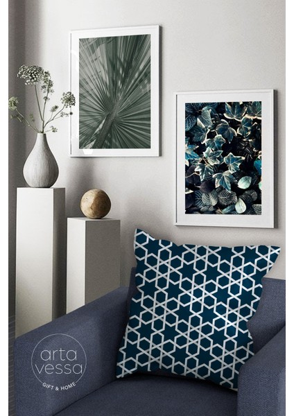 Çift Tarafı Dijital Baskılı Dekoratif Suni Deri Ramazan (Ramadan) Temalı Kırlent Kılıfı fiyatları