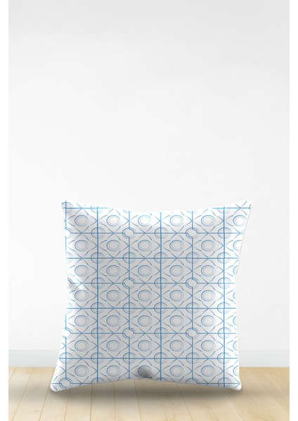 Çift Tarafı Dijital Baskılı Dekoratif Suni Deri Kırlent Kılıfı