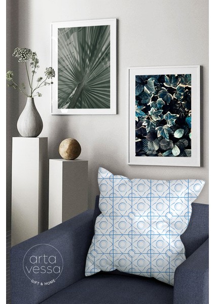 Çift Tarafı Dijital Baskılı Dekoratif Suni Deri Kırlent Kılıfı fiyatları