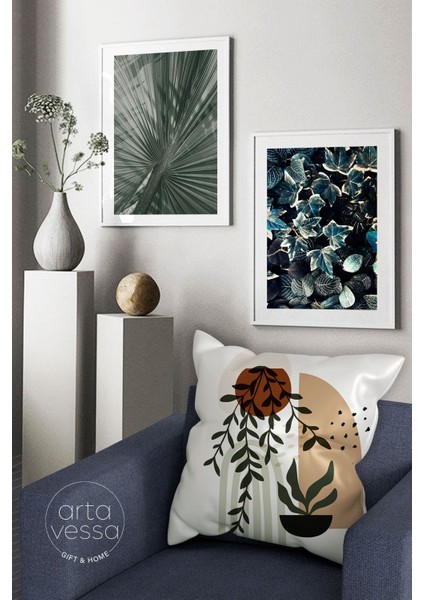 Çift Tarafı Dijital Baskılı Dekoratif Suni Deri Kırlent Kılıfı fiyatları