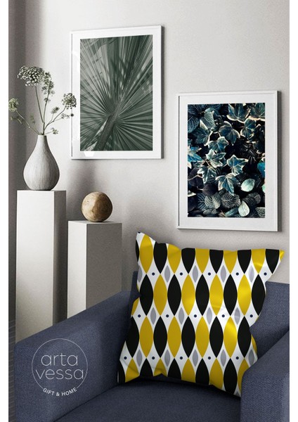 Çift Tarafı Dijital Baskılı Dekoratif Suni Deri Kırlent Kılıfı fiyatları