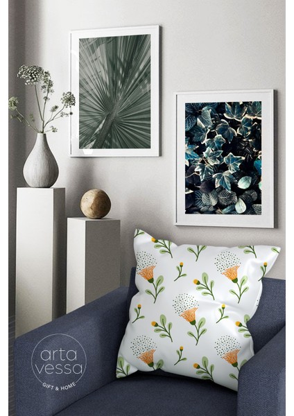 Çift Tarafı Dijital Baskılı Dekoratif Suni Deri Kırlent Kılıfı fiyatları