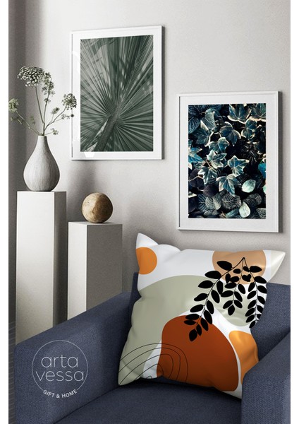 Çift Tarafı Dijital Baskılı Dekoratif Suni Deri Kırlent Kılıfı fiyatları