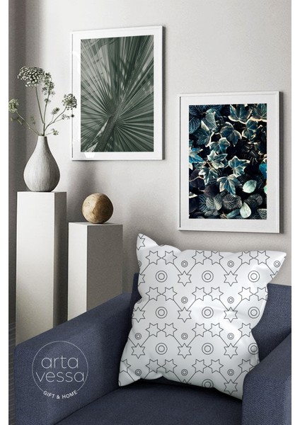 Çift Tarafı Dijital Baskılı Dekoratif Suni Deri Kırlent Kılıfı fiyatları