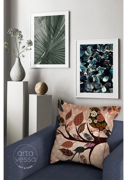 Çift Tarafı Dijital Baskılı Dekoratif Suni Deri Kırlent Kılıfı fiyatları