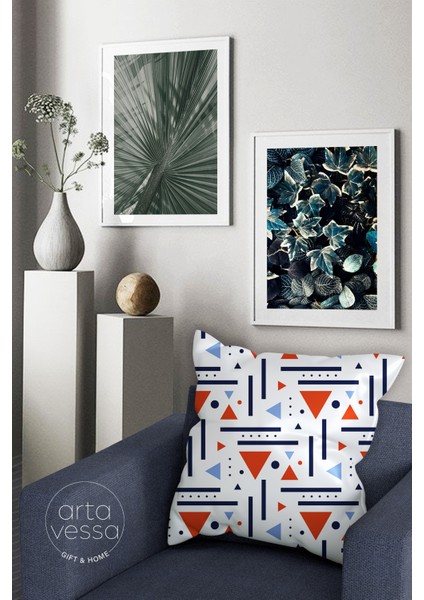 Çift Tarafı Dijital Baskılı Dekoratif Suni Deri Kırlent Kılıfı fiyatları