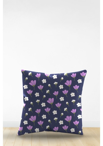 Çift Tarafı Dijital Baskılı Dekoratif Suni Deri Kırlent Kılıfı