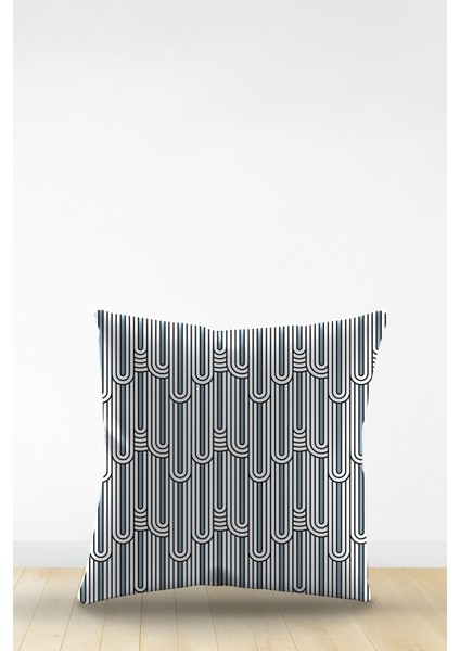 Çift Tarafı Dijital Baskılı Dekoratif Suni Deri Kırlent Kılıfı