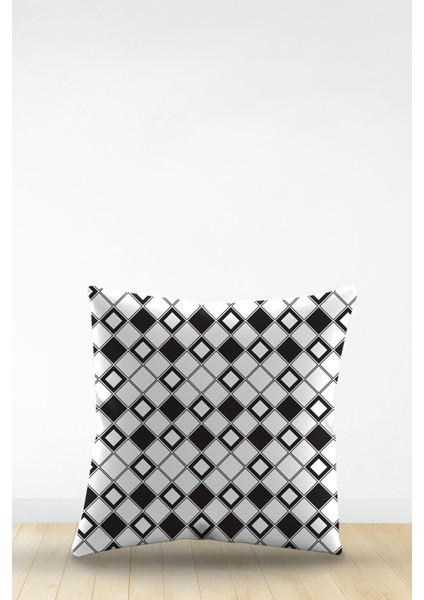 Çift Tarafı Dijital Baskılı Dekoratif Suni Deri Kırlent Kılıfı