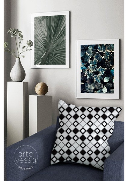 Çift Tarafı Dijital Baskılı Dekoratif Suni Deri Kırlent Kılıfı fiyatları