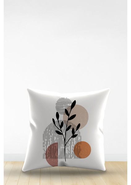 Çift Tarafı Dijital Baskılı Dekoratif Suni Deri Kırlent Kılıfı