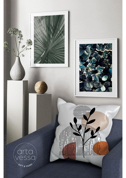 Çift Tarafı Dijital Baskılı Dekoratif Suni Deri Kırlent Kılıfı fiyatları