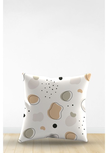 Çift Tarafı Dijital Baskılı Dekoratif Suni Deri Kırlent Kılıfı