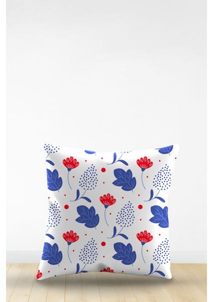 Çift Tarafı Dijital Baskılı Dekoratif Suni Deri Kırlent Kılıfı