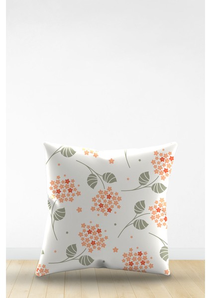 Çift Tarafı Dijital Baskılı Dekoratif Suni Deri Kırlent Kılıfı