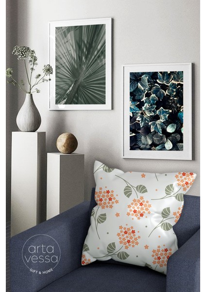 Çift Tarafı Dijital Baskılı Dekoratif Suni Deri Kırlent Kılıfı fiyatları