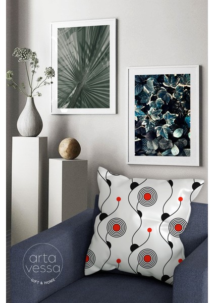 Çift Tarafı Dijital Baskılı Dekoratif Suni Deri Kırlent Kılıfı fiyatları