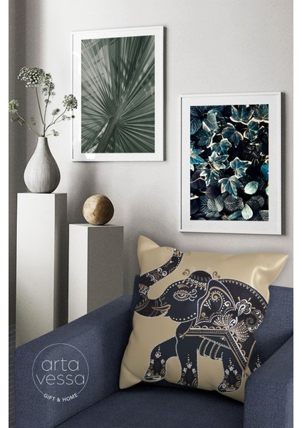 Çift Tarafı Dijital Baskılı Dekoratif Suni Deri Kırlent Kılıfı fiyatları