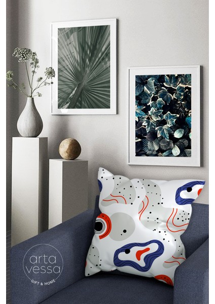 Çift Tarafı Dijital Baskılı Dekoratif Suni Deri Kırlent Kılıfı fiyatları