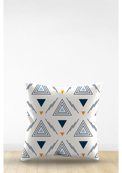 Çift Tarafı Dijital Baskılı Dekoratif Suni Deri Kırlent Kılıfı