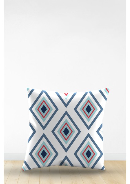 Çift Tarafı Dijital Baskılı Dekoratif Suni Deri Kırlent Kılıfı