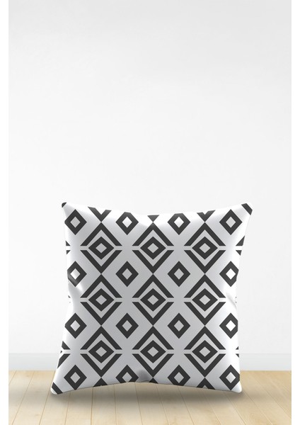 Çift Tarafı Dijital Baskılı Dekoratif Suni Deri Kırlent Kılıfı