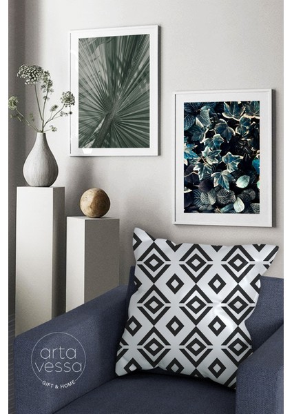 Çift Tarafı Dijital Baskılı Dekoratif Suni Deri Kırlent Kılıfı fiyatları