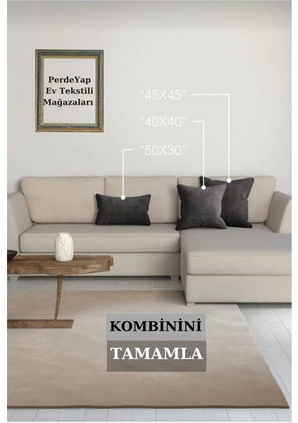 Kadife Dokulu Koyu Gri Renk Masa Örtüsü 30-Koyu Gri fırsatları