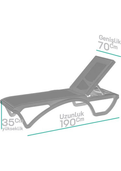 Brezza Royal Fileli Bahçe Havuz Şezlong Beje Bej 2 Adet