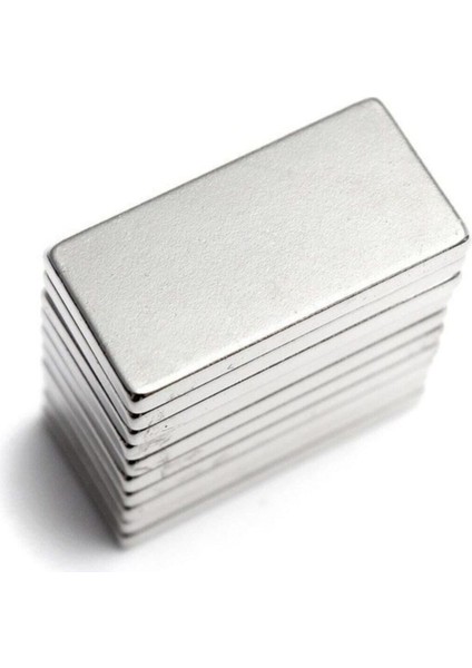 Neodyum Mıknatıs Dekoratif Magnet Güçlü Çekim 20X10X1.5 mm 5 Adet