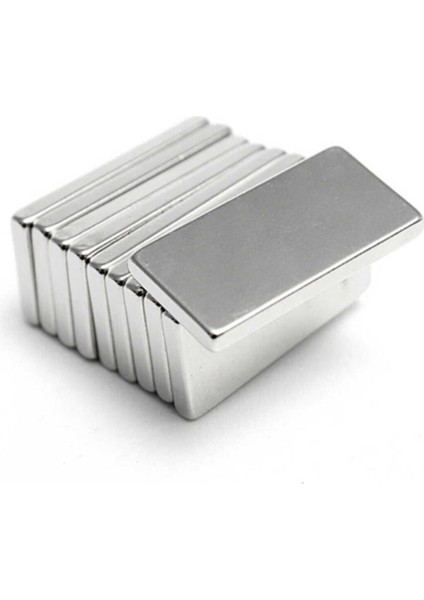 Neodyum Mıknatıs Dekoratif Magnet Güçlü Çekim 20X10X1.5 mm 5 Adet