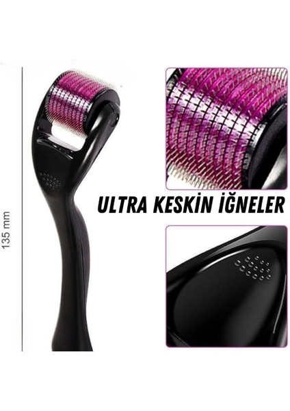 540 Titanyum Derma Roller Cilt Bakımı Yüz Kırışıklıkları ve Saç Yıpranma Önleyici Derma Roller Iğne indirimleri