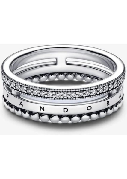 Signature Logo Pavé ve Boncuklu Yüzük modelleri