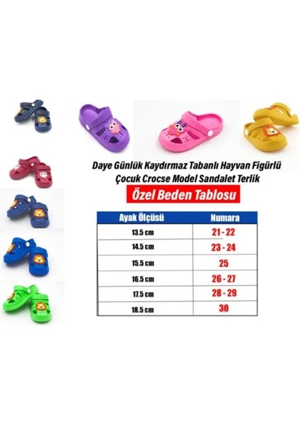 Günlük Ortopedik Kaydırmaz Tabanlı Hayvan Figürlü Çocuk Ev Anaokulu Deniz Yumuşak Sandalet Terlik indirimleri