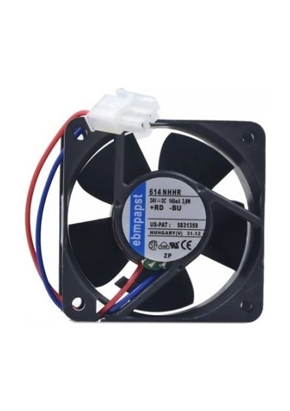 614NHHR 60X60X25MM 24VDC 0.13A 2 Kablolu Fan / Ebmpapst