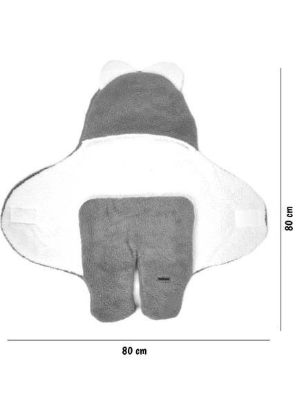 Çift Kat Elyaflı Dış Kundak Peluş Battaniye Welsoft Bebek Uyku Tulumu