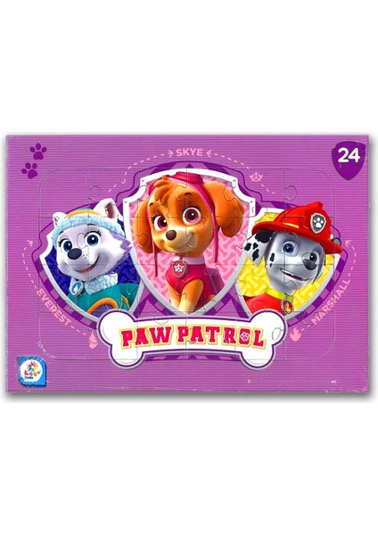 Laço Kids Paw Patrol (Pati Devriyesi) 4 Lü Frame Puzzle/yapboz Set