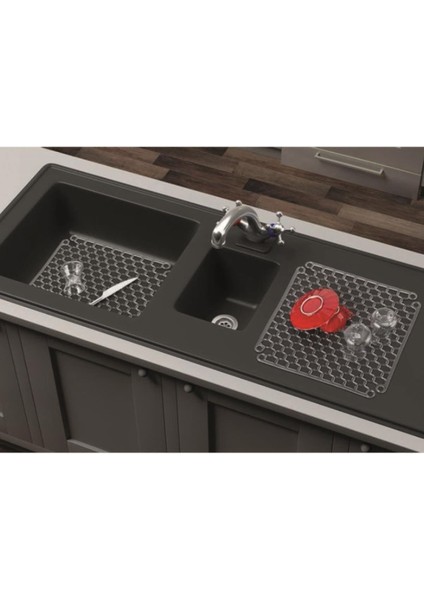 Main Shop Lavabo ve Buzluk Matı Lavabo Halısı 32 cm x 32 cm Şeffaf Mat fiyatları