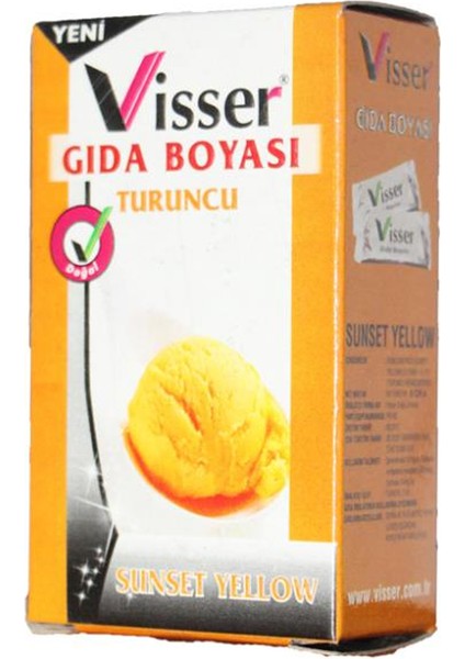 Night Shop Visser Toz Gıda Boyası Turuncu